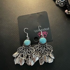 Paparazzi fishhook blue earrings